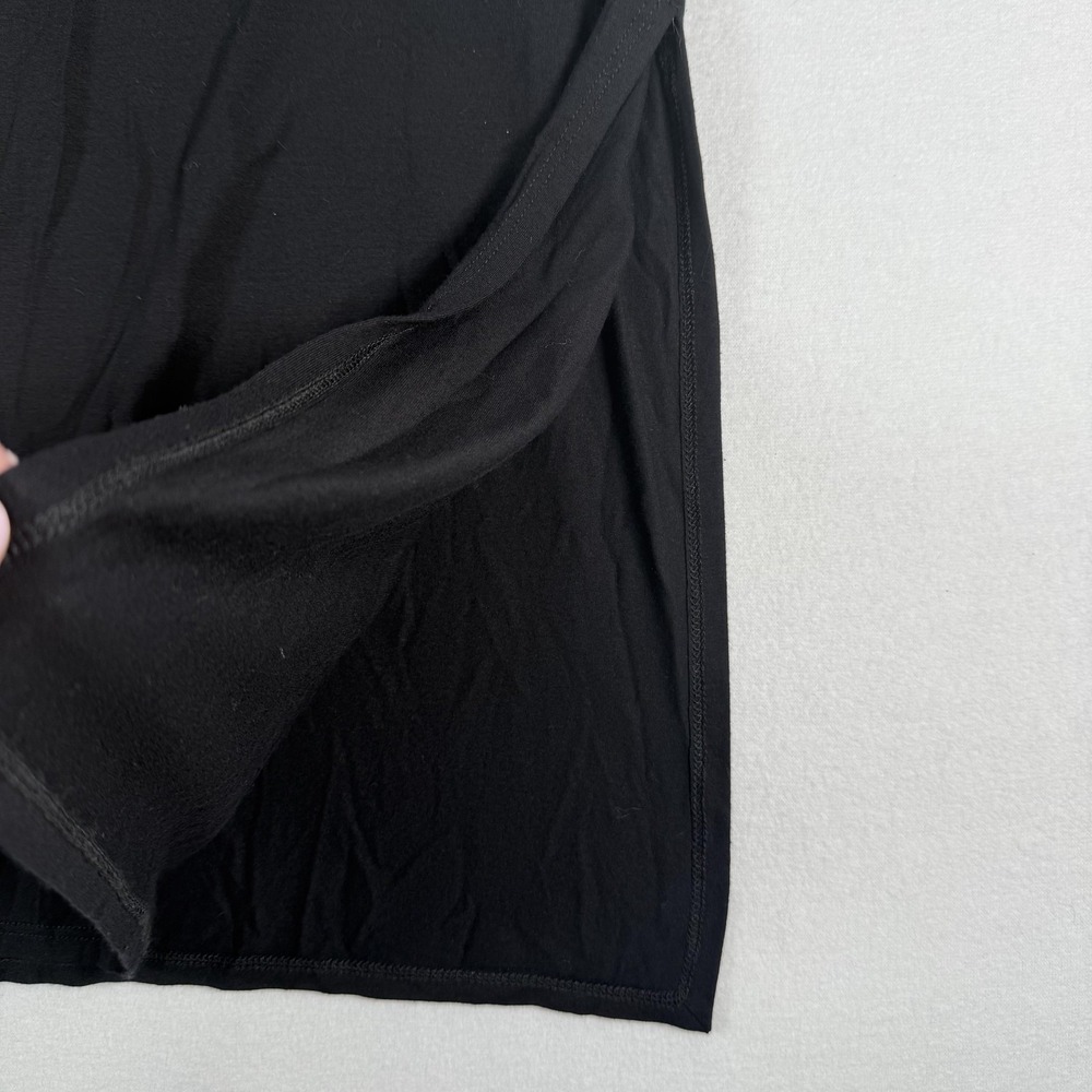 Eileen Fisher Tunic Dress Womens S‎ Black Viscose Jersey Long Sleeve Minimalist - Picture 5 of 10